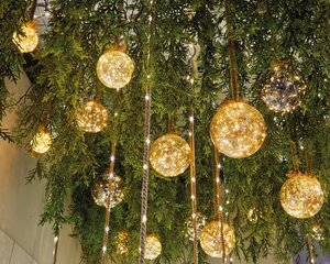 Lumineo special lights Micro led bal s grijs/warm wit 100cm-30L - afbeelding 3