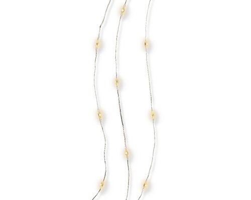 Lumineo Micro led strin zilver/warm wit 95cm-20L - afbeelding 4