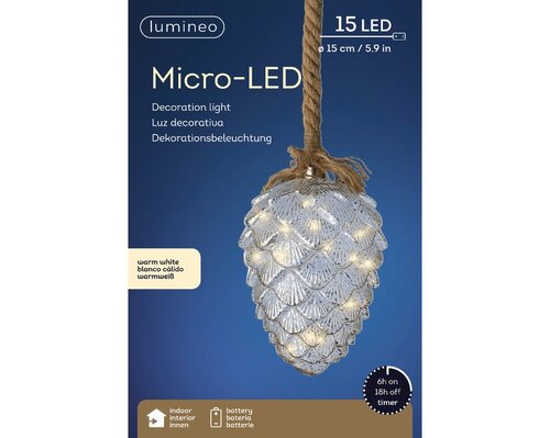 Micro LED dennenappel binnen - afbeelding 1