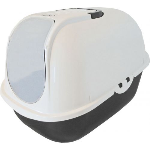 Moderna kattentoilet Budget Cat donkergrijs/wit zonder filter