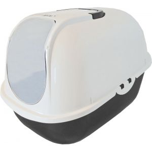Moderna kattentoilet Budget Cat donkergrijs/wit zonder filter
