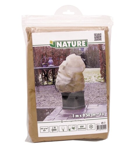 NATURE Winterafdekhoes koord h1d0.50m beige - afbeelding 4