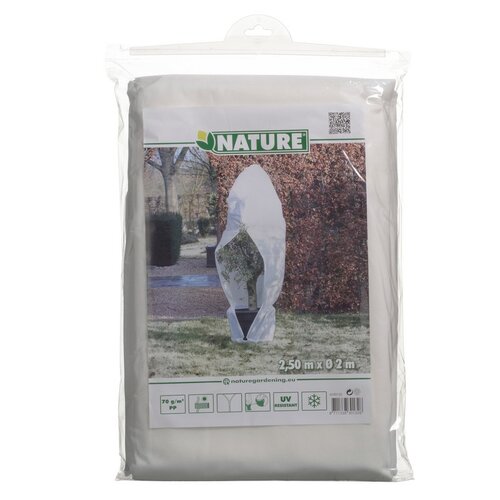 NATURE Winterafdekhoes rits h2.50d2m wit - afbeelding 5