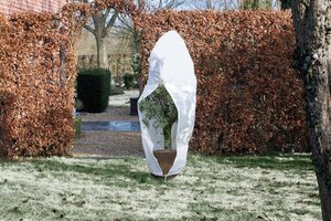 NATURE Winterafdekhoes rits h3d2.50m wit - afbeelding 1