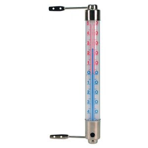 Outside living Kelvin 3 kozijnthermometer metaal - afbeelding 1