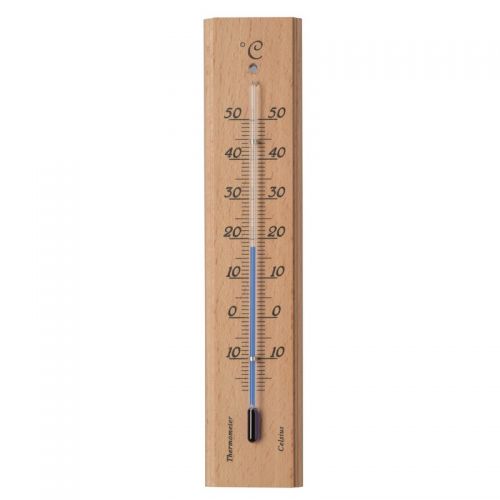 Outside living Muurthermometer hout h19cm - afbeelding 1