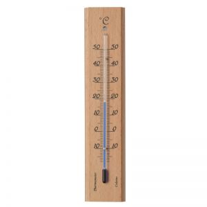 Outside living Muurthermometer hout h19cm - afbeelding 1