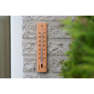Outside living Muurthermometer hout h19cm - afbeelding 3