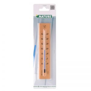 Outside living Muurthermometer hout h19cm - afbeelding 4