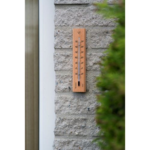 Outside living Muurthermometer hout h19cm - afbeelding 2