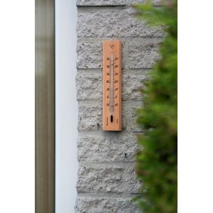 Outside living Muurthermometer hout h19cm - afbeelding 2