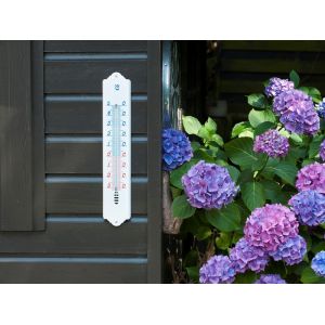 Outside living Muurthermometer kelvin 12 wit - afbeelding 2