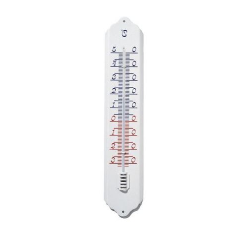 Outside living Muurthermometer kelvin 12 wit - afbeelding 1