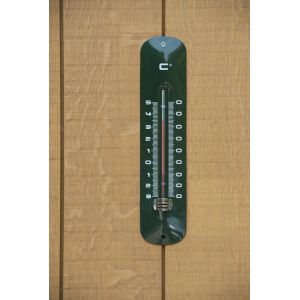 Outside living Muurthermometer metaal groen h30cm - afbeelding 2