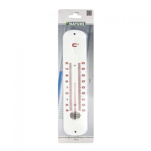 Outside living Muurthermometer metaal wit h30cm - afbeelding 4