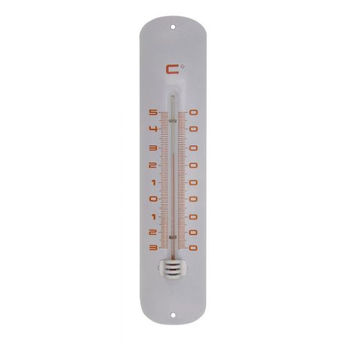 Outside living Muurthermometer metaal wit h30cm - afbeelding 1