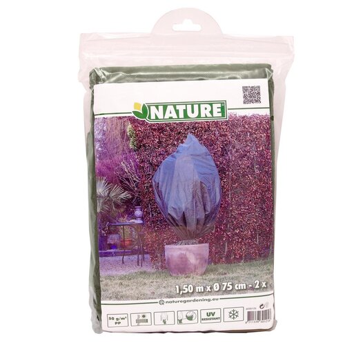 NATURE Winterafdekhoes koord h1.50d0.75m groen - afbeelding 2