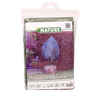 NATURE Winterafdekhoes koord h1.50d0.75m groen - afbeelding 2