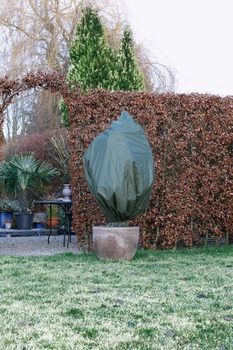 NATURE Winterafdekhoes koord h1d0.50m groen - afbeelding 1