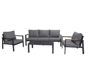 Own Living Augusto sofa set (4-delig), antraciet