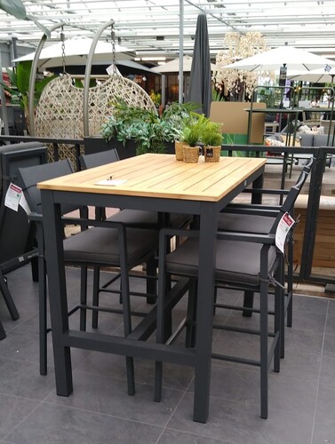 Own Living Barolo barstoel incl. kussen antraciet - afbeelding 1