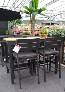 Own Living Barolo barstoel incl. kussen antraciet - afbeelding 2