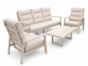 Own Living Barone loungeset , Beige - Sintered stone, Stoelen verstelbaar