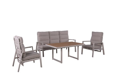 Own Living Barone loungeset , Beige - Sintered stone, Stoelen verstelbaar