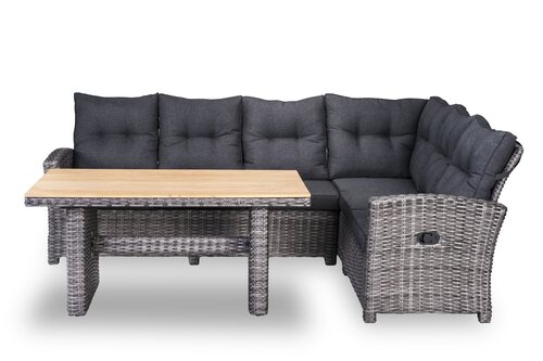 Own Living Cortilla hoekset (3-delig) Falcon grey - Teak blad - afbeelding 2