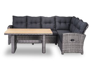 Own Living Cortilla hoekset (3-delig) Falcon grey - Teak blad - afbeelding 2