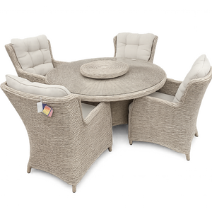 Own Living Ferro tafel 150cm incl. Lazy Suzan, Mexican sand