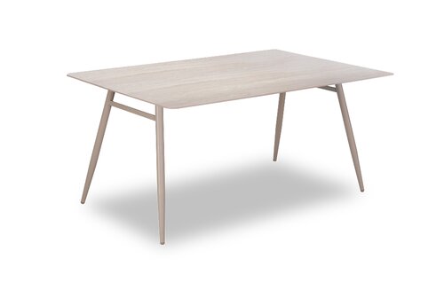 Own Living Karina dining tafel 160cm, Frame ALU Pearl, Sintered stone