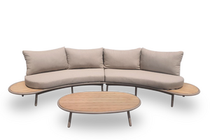 Own Living Lobos lounge set (3) - Cashmere - Teak