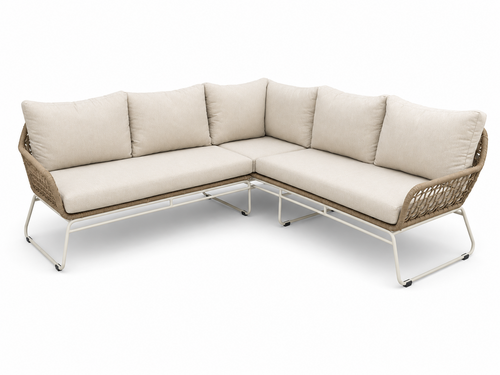 Own Living Lorence hoekset , Sahara dust, Frame ALU Pearl