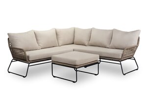 Own Living Lorence hoekset , Sahara dust, Frame ALU Pearl