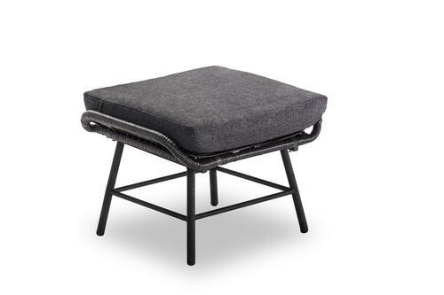 Own Living Pia relax stoel met Pia hocker Charcoal - afbeelding 2