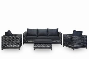 Own Living Veneto loungeset (4-delig) Grey Black