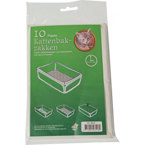 Pak a 10 stuks kattenbakzak large