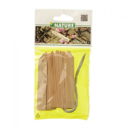 Outside living Plantenetiketten hout natur. l10cm - afbeelding 2