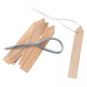 Outside living Plantenetiketten hout natur. l10cm - afbeelding 1