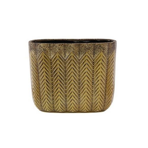 Ter Steege Planter Cecil okergeel D29x14 H24 ES/24