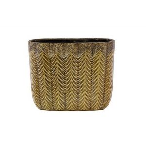 Ter Steege Planter Cecil okergeel D29x14 H24 ES/24