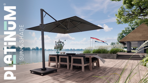 Platinum parasol Beaufort premium 320x320 - afbeelding 2