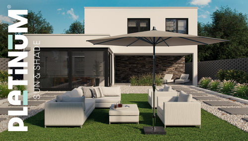 Platinum parasol Riva ø300 olijf - afbeelding 3