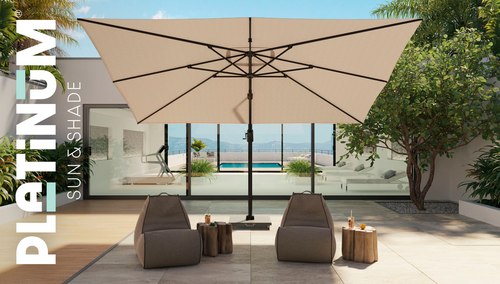 Platinum zweefparasol Challenger T¹ ø350 antraciet - afbeelding 5