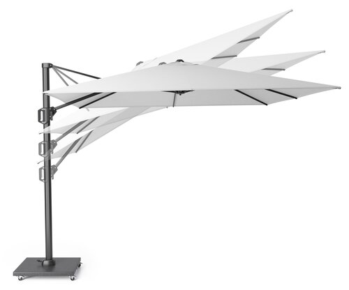 Platinum zweefparasol Challenger T¹ ø350 lichtgrijs - afbeelding 3