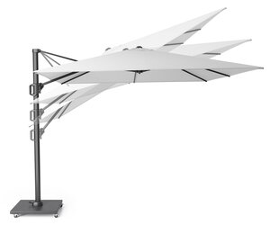 Platinum zweefparasol Challenger T¹ ø350 lichtgrijs - afbeelding 3