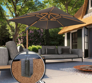Platinum zweefparasol Ingraaf parasolvoet - afbeelding 3