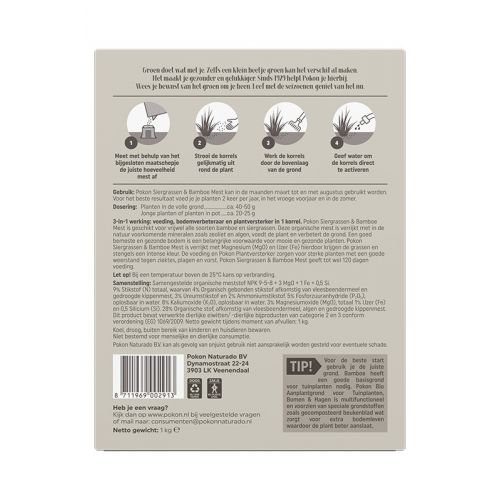 Pokon Siergrassen & Bamboe Mest - afbeelding 2
