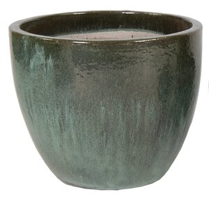 Mega Collections Glazed Egg Pot Moss Green D48H41